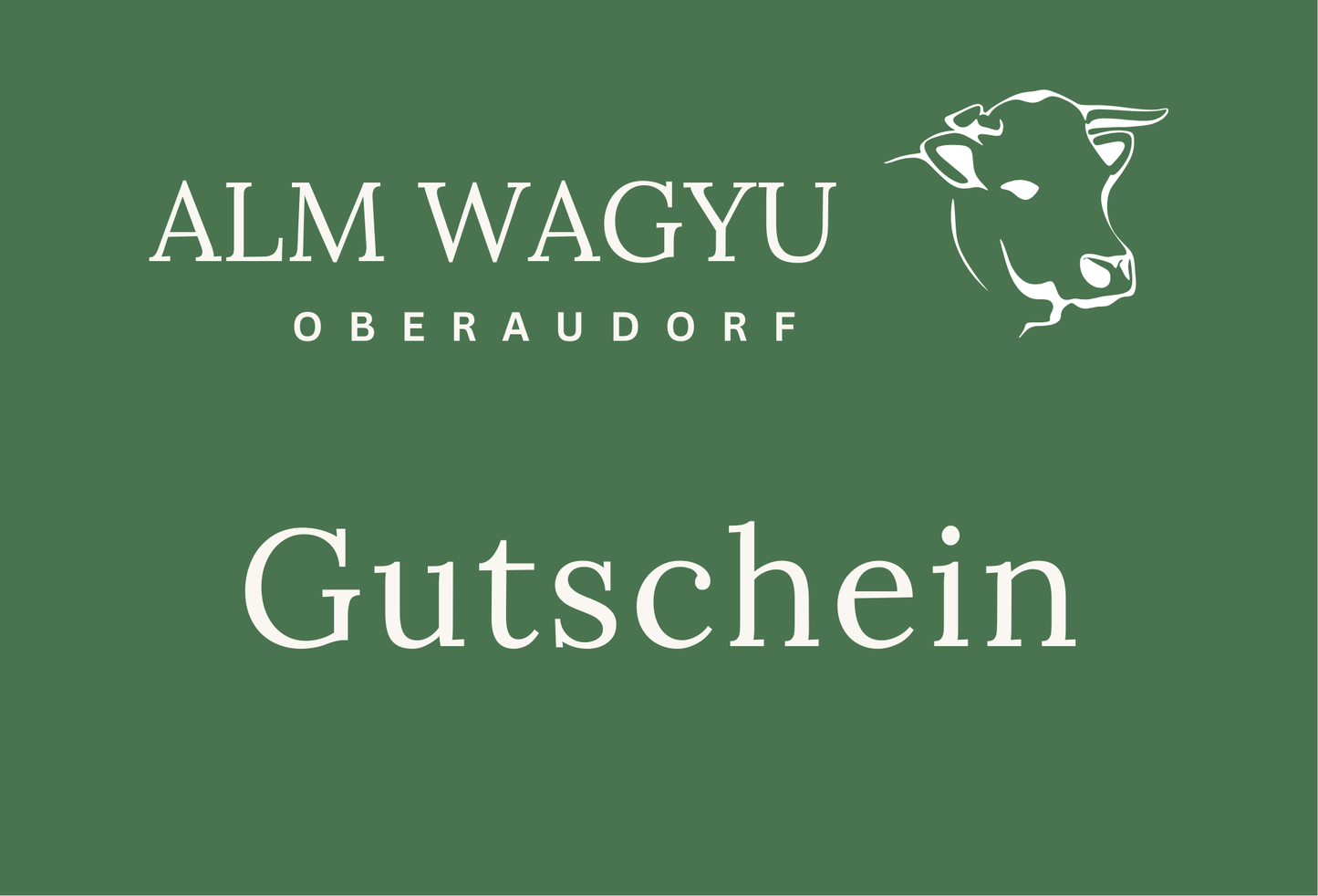 Gutschein Alm Wagyu